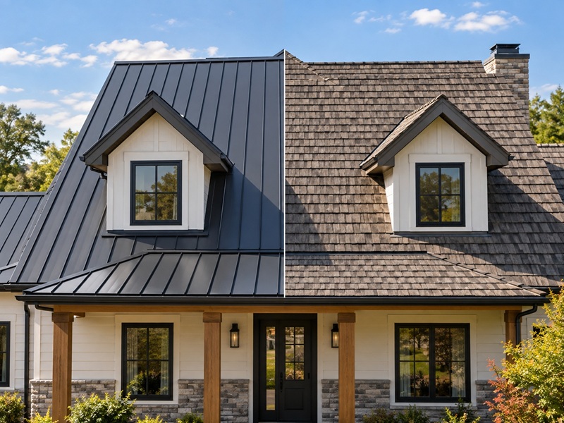Metal Roofing & Composite Shingles